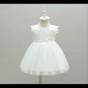 Precious Flower Girl or Baptism Dress & Shoes